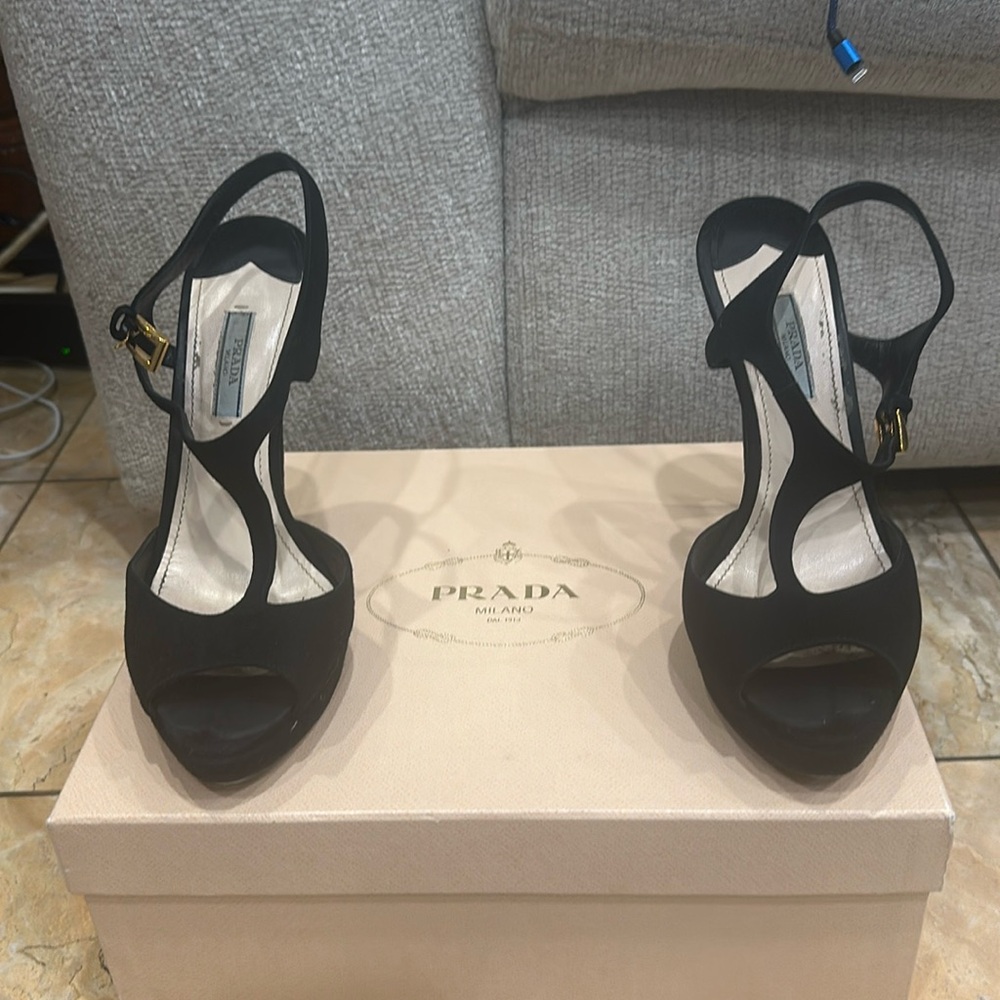 Prada Black Calzature Donna High heels size 9